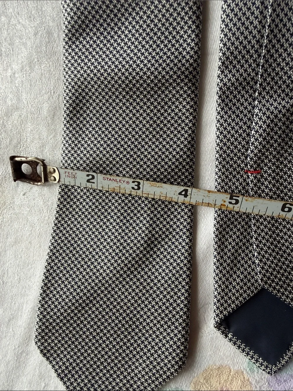 H. Herzfeld Classic Black and White Houndstooth Men’s Tie